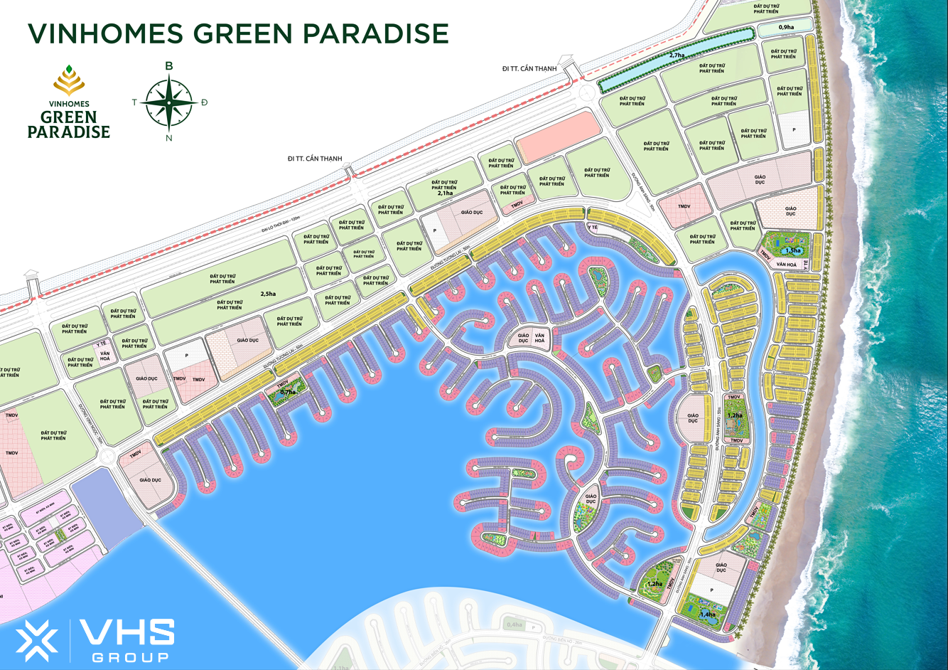 Vị trí phân khu Ánh Sáng - Vịnh Ngọc 